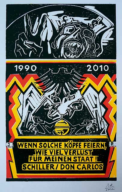 1990—2010 Wenn solche Koepfe feiern wieviel Verlust fuer meinen Staat Schiller