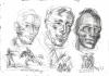 Charles Gaines Geronimo heads