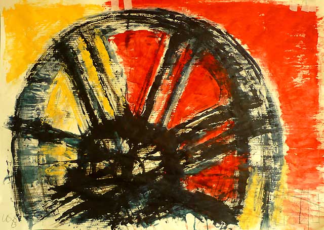 Deutsches Muehlrad German mill wheel