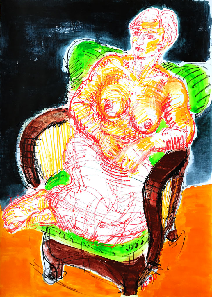 Frau im Rheinischen Sessel