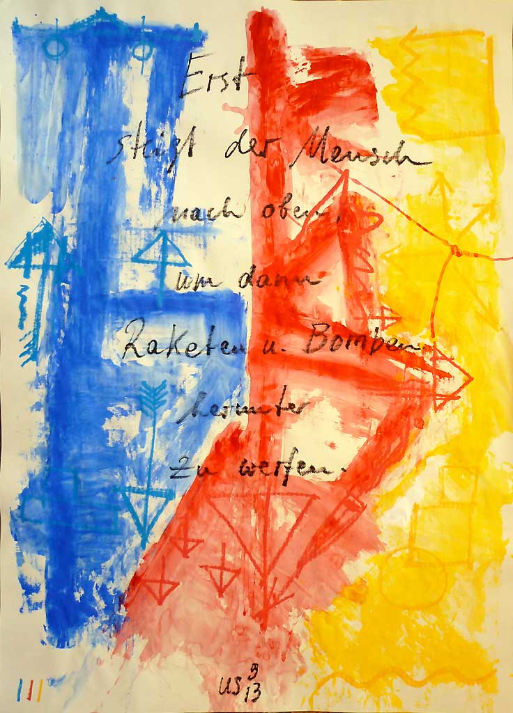 Kill yourself Mensch steigt auf und faellt runter