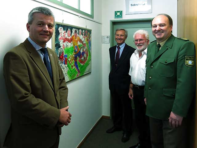 Polizeipraesident Hubertus Andrae, Wolfgang Wenger, Guenter Suessbrich