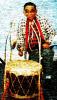 Howard Paul bangs the drum in Tobique reserve Kahentinetha Bear asks what? why?