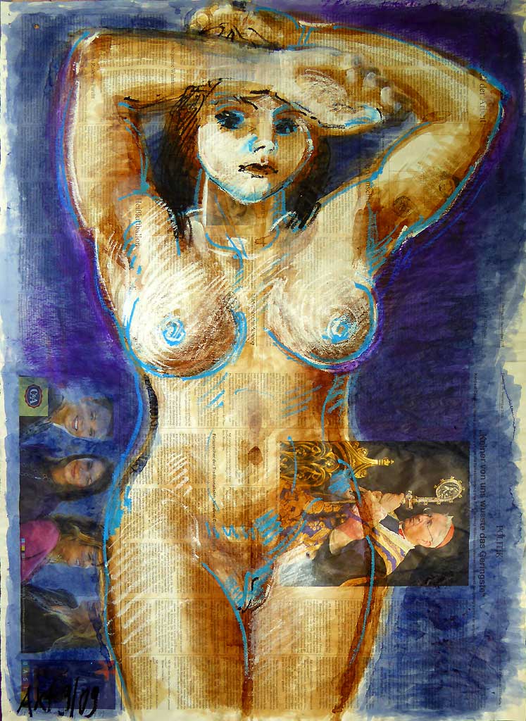 Stehender Akt Kardinal wusste nicht