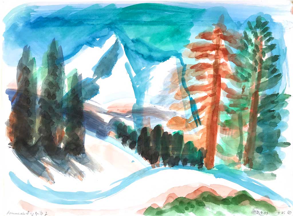 Garmisch Partenkirchen Aquarelle