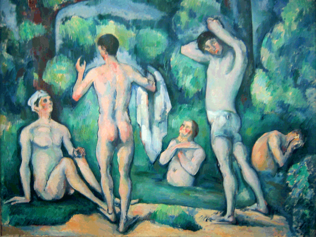 Paul Cezanne badende Maenner