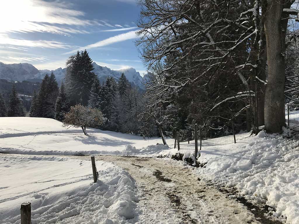 Partenkirchen Richtung Zugspitz