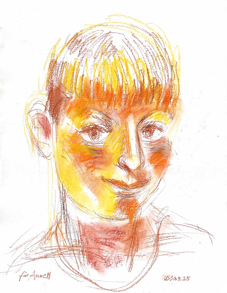 Portraitstudie unterm Kirschbaum