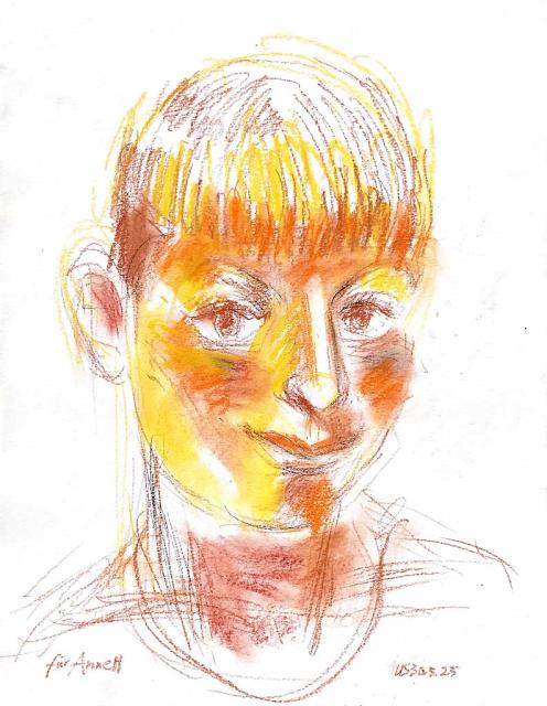Portraitstudie unterm Kirschbaum
