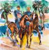 Franz Marc und August Macke reiten in die Arena