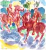 Reiter am Atlantik aus der Serie mit Franz und August