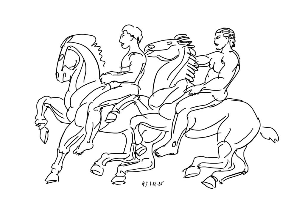 August und Franz reiten zum Atlantik