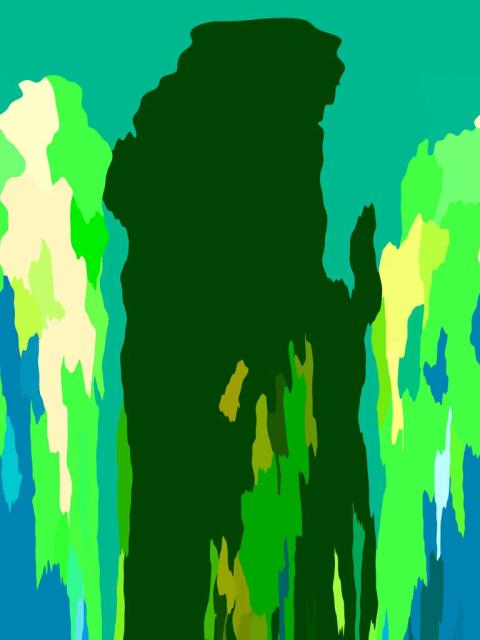 wandeln unter hohen Baeumen