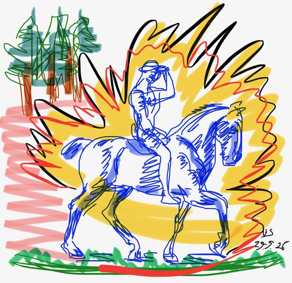 Franz Marc u. Soldat auf Erkundung