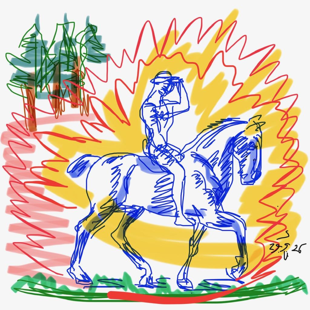 Franz Marc u. Soldat auf Erkundung