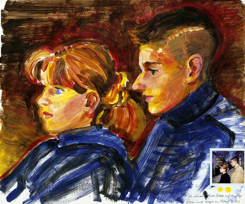 junges Paar Ellen und Gregor Acryl