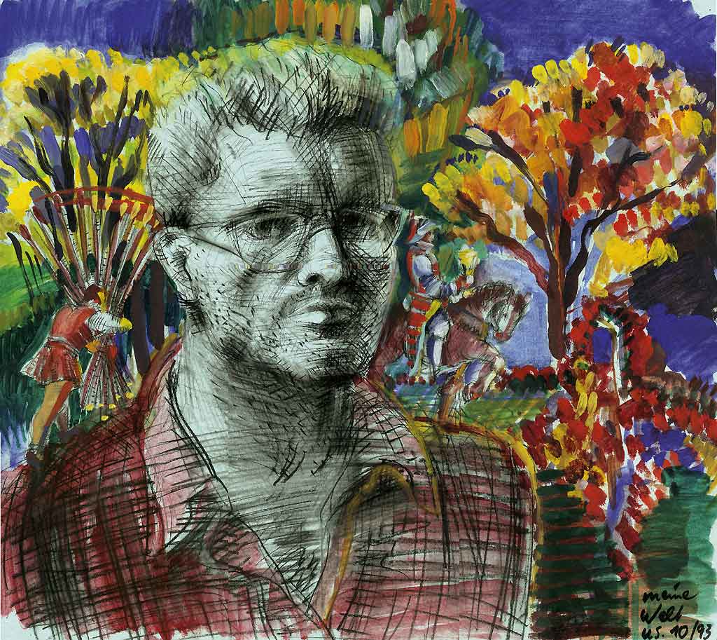 meine Welt Muenchen Lichtenstein Acryl