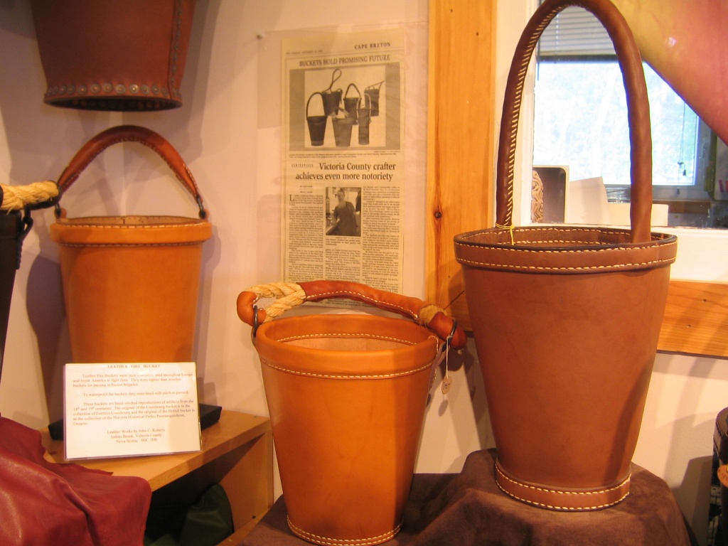 Leather buckets