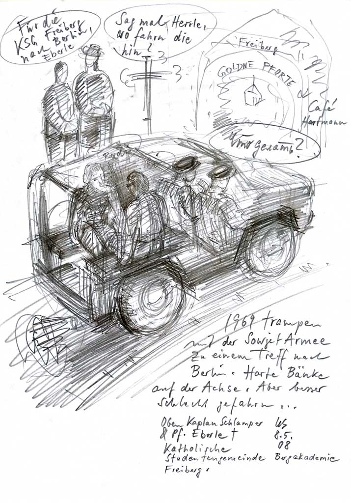 katholische Wallfahrt nach Berlin mit Roter Armee