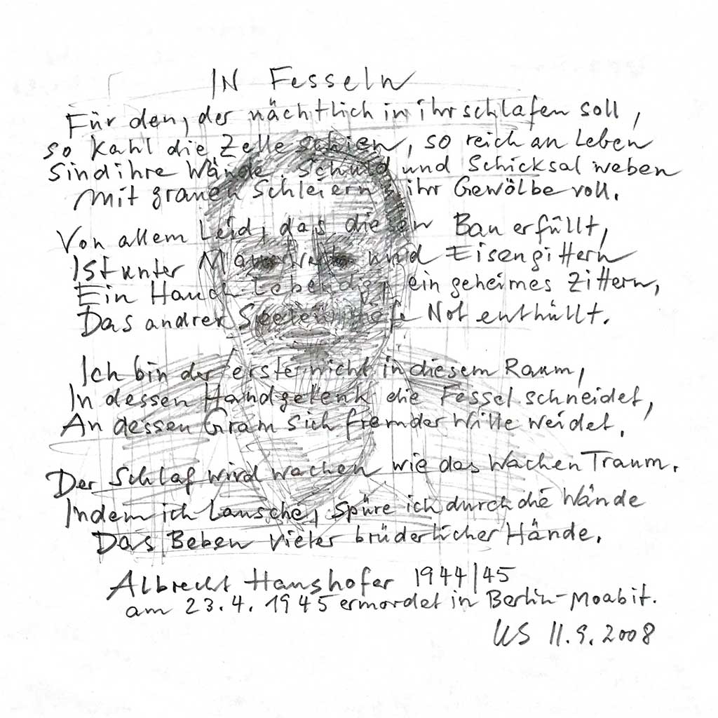 Deutschem Widerstand Albrecht Haushofer 20. Juli 1944 gewidmet