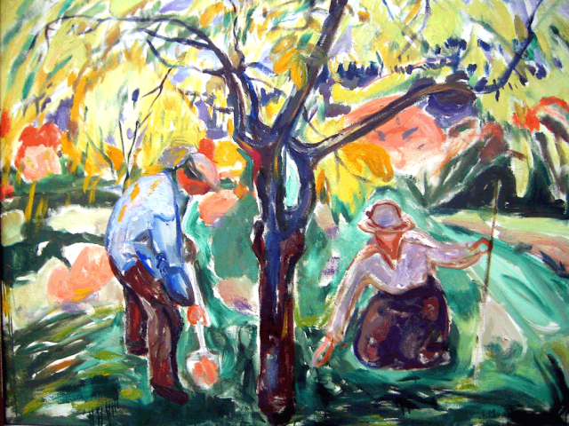 Edvard Munch am Apfelbaum